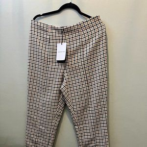 NWT Who What Wear High Waist Zip Hem Trousers